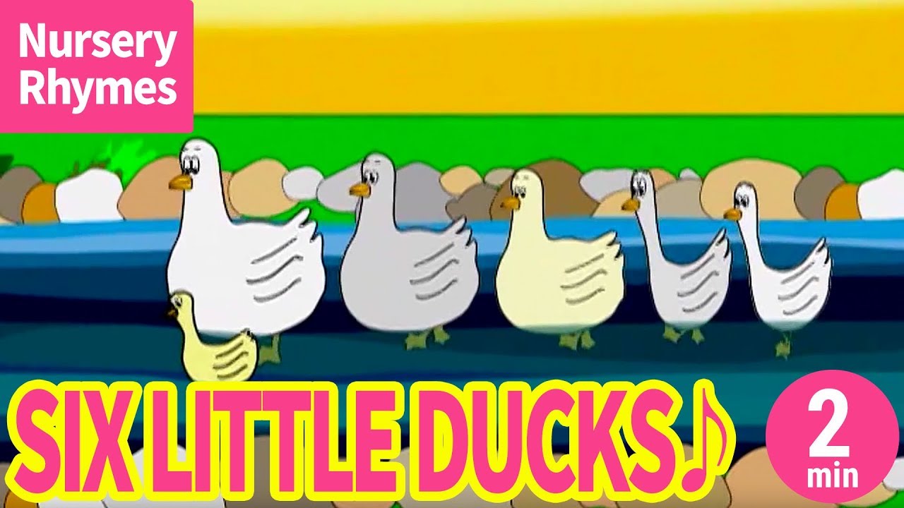 ♬Six Little Ducks【Nursery Rhyme, Kids Song for Children】