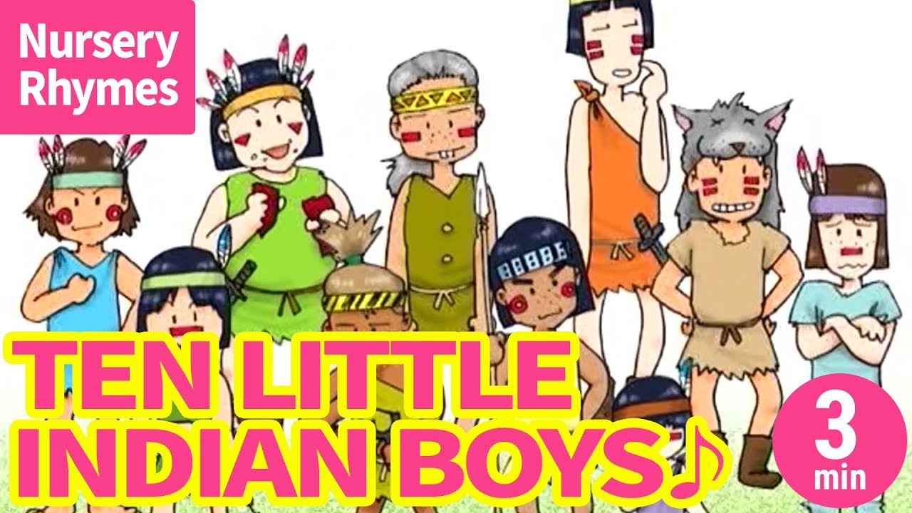 ♬Ten little Indian boys【Nursery Rhyme, Kids Song for Children】